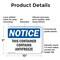 Signmission This Container Contains Antifreeze, 10 in W x Rectangle, Plastic OS-2PACK-NS-P-710-L-18596 - alternate 6